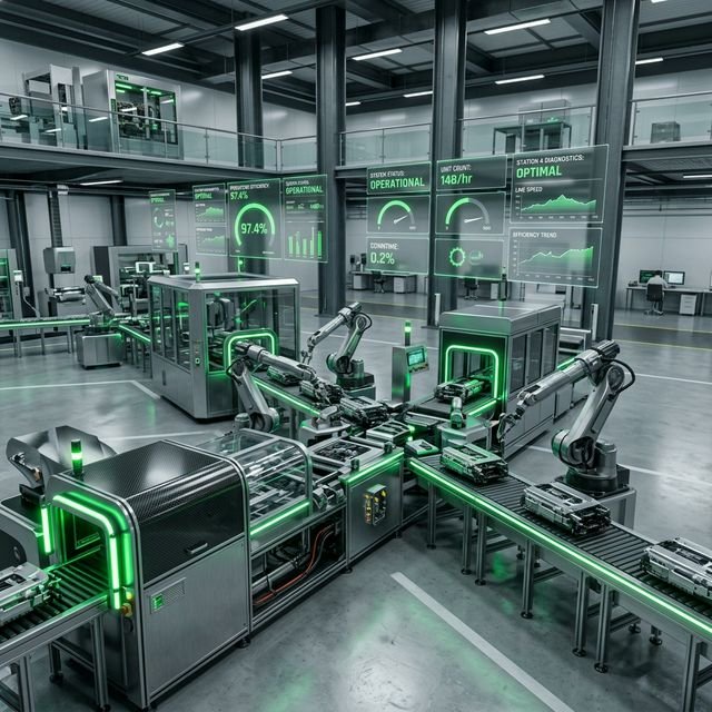 Manufacturing & MRP illustration mockup